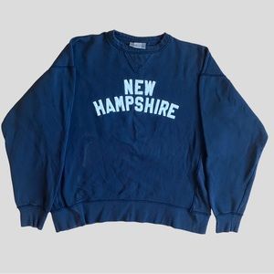Vintage Black New Hampshire Crewneck Sweatshirt
